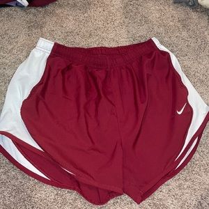 Maroon Nike shorts